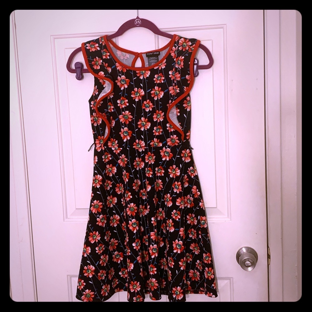 Paper doll girls floral dress size 12